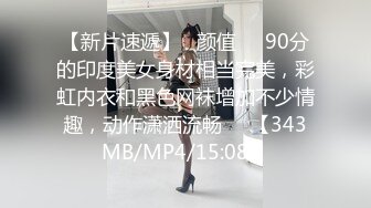 【新片速遞】   颜值❤️90分的印度美女身材相当完美，彩虹内衣和黑色网袜增加不少情趣，动作潇洒流畅❤️【343MB/MP4/15:08】