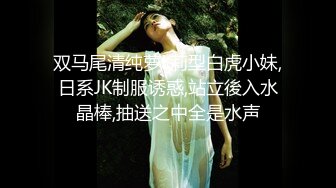 双马尾清纯萝L莉型白虎小妹,日系JK制服诱惑,站立後入水晶棒,抽送之中全是水声