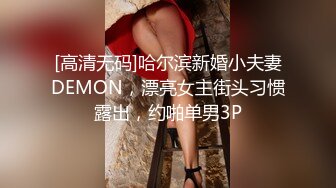 [高清无码]哈尔滨新婚小夫妻DEMON，漂亮女主街头习惯露出，约啪单男3P